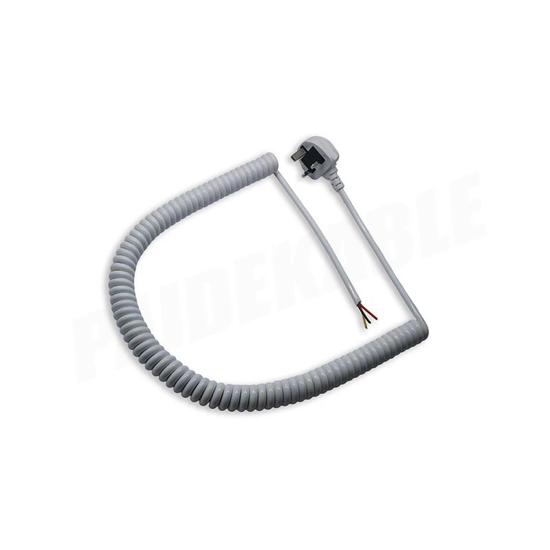 3x1.0mm² Spiral Cable With BS1363 13A Moulded Plug factory